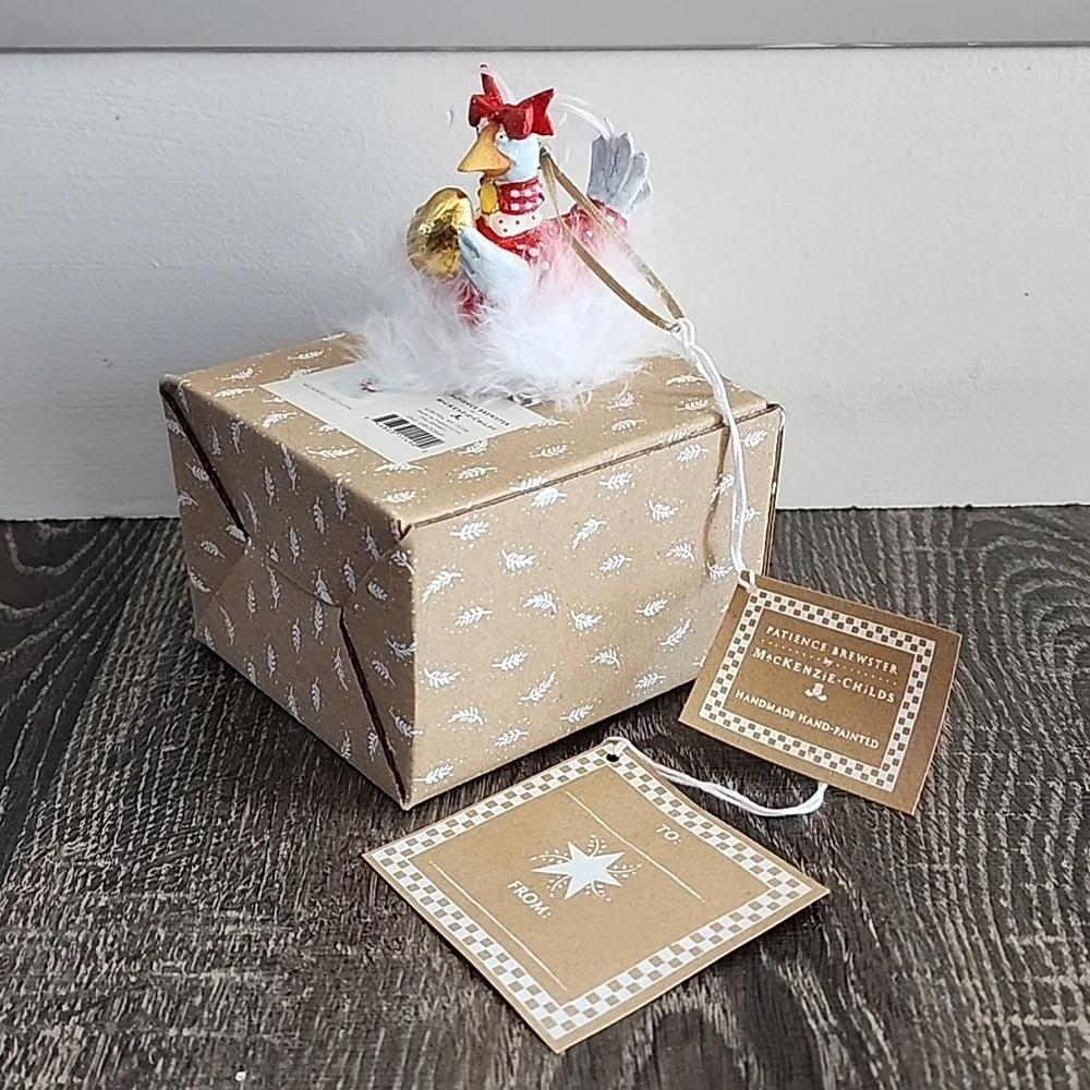 Patience Brewster 12 Days Goose A-Laying Mini Ornament